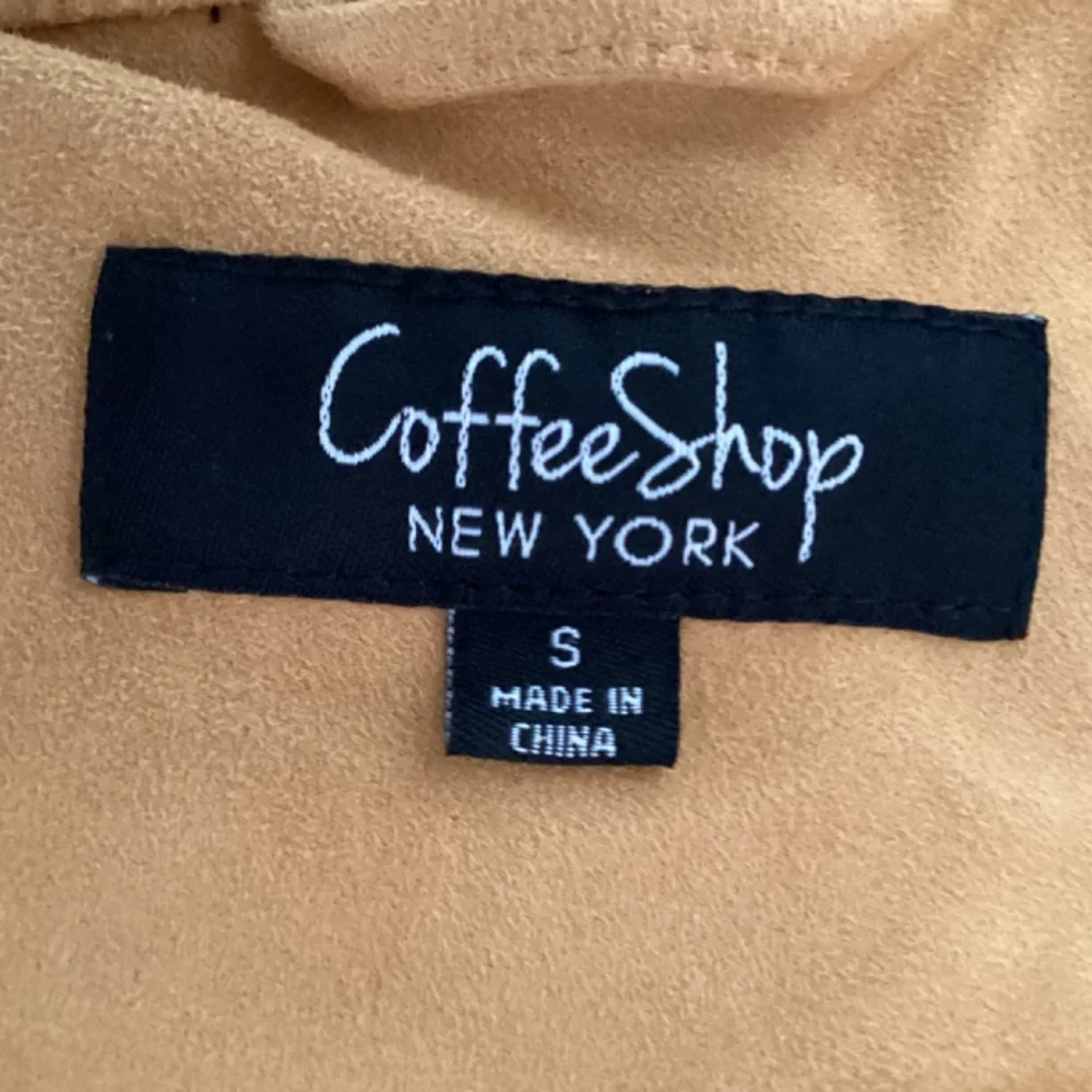Coffee Shop New York, NWOT, sz S, faux suede, mustard yellow moto jacket - Picture 9 of 10